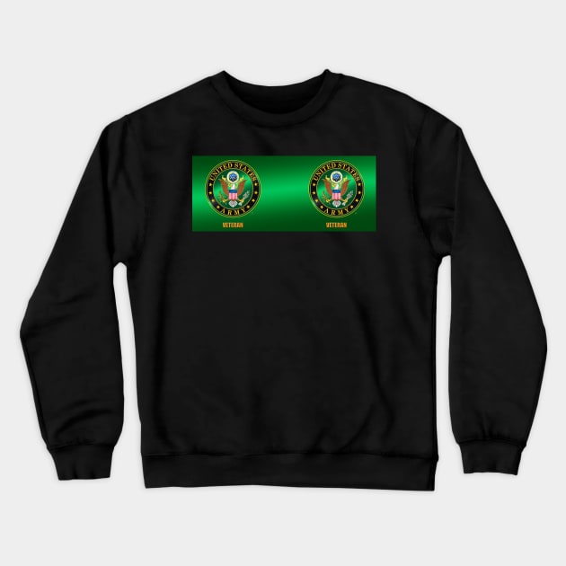 U.S. Army VETERAN Crewneck Sweatshirt by robophoto